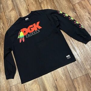 DGK Long Sleeve Cotton Tee Men Size 2XL